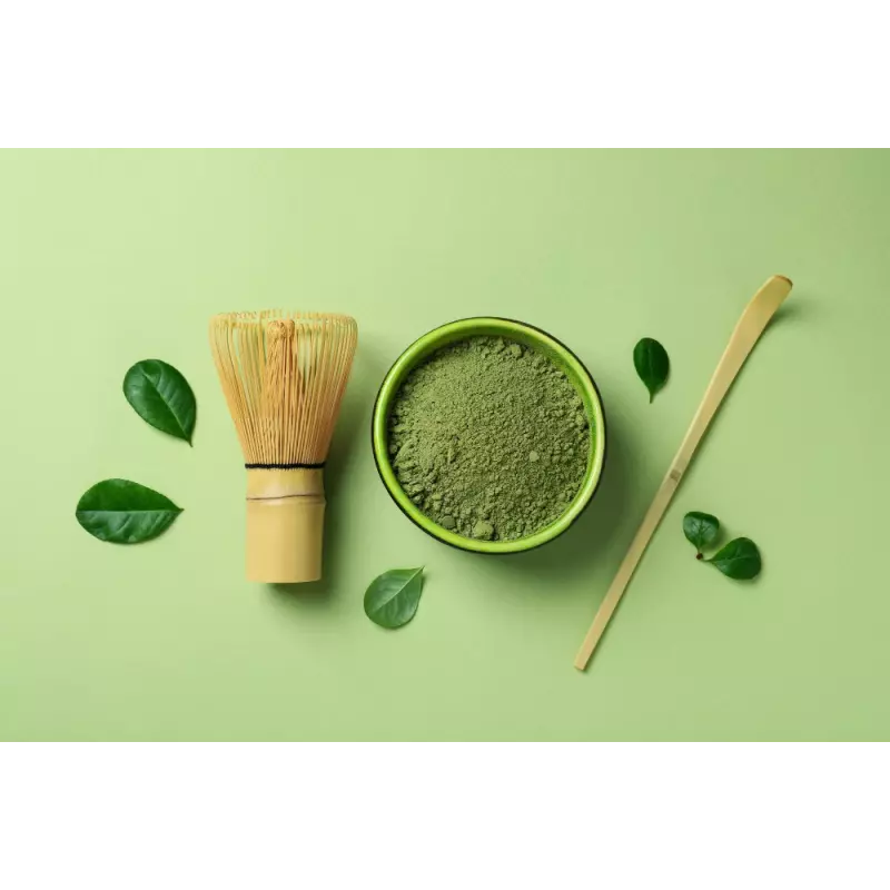 Traditional bamboo chasen or whisk & chashaku or spatula for matcha...