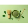 Traditional bamboo chasen or whisk & chashaku or spatula for matcha...