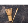 Traditional bamboo chasen or whisk & chashaku or spatula for matcha...