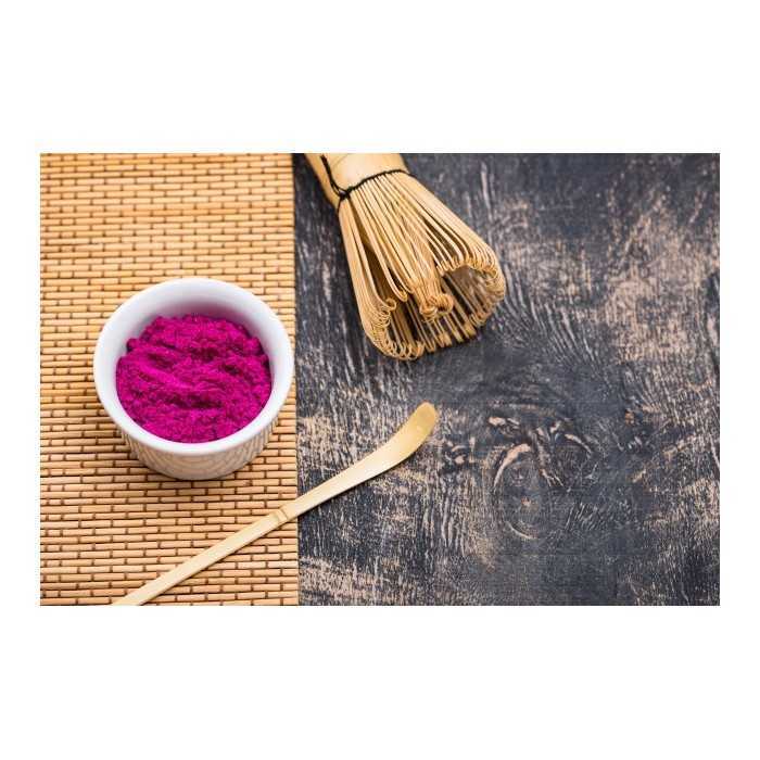 Traditional bamboo chasen or whisk & chashaku or spatula for matcha...