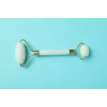 Rouleau de beauté de quartz blanc pur pour le visage - Fait main