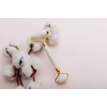 Pure white quartz beauty roller for face - Handmade Pure white quartz beauty roller for face - Handmade