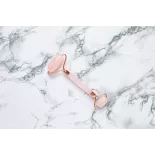 Rouleau de beauté de quartz rose pur pour le visage - Fait main