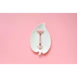 Rouleau de beauté de quartz rose pur pour le visage - Fait main