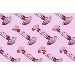 Rouleau de beauté de quartz rose pur pour le visage - Fait main