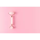 Rouleau de beauté de quartz rose pur pour le visage - Fait main