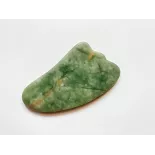 Gua sha en jade pur pour le visage - Fait main
