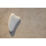 Gua sha de quartz blanc pur pour le visage - Fait main