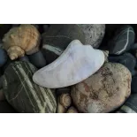 Gua sha de quartz blanc pur pour le visage - Fait main
