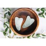 Pure white quartz Gua sha for the face - Handmade