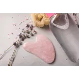 Pure pink quartz gua sha for the face - Handmade Pure pink quartz gua sha for the face - Handmade