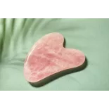 Pure pink quartz gua sha for the face - Handmade