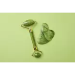 Pure Jade gua sha & beauty roller for face - Handmade Pure Jade gua sha & beauty roller for face - Handmade