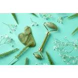 Pure Jade gua sha & beauty roller for face - Handmade Pure Jade gua sha & beauty roller for face - Handmade