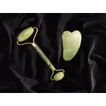 Pure Jade gua sha & beauty roller for face - Handmade Pure Jade gua sha & beauty roller for face - Handmade