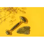 Pure Jade gua sha & beauty roller for face - Handmade Pure Jade gua sha & beauty roller for face - Handmade