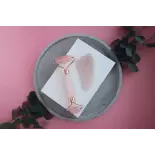 Pure pink quartz gua sha & beauty roller for face - Handmade Pure pink quartz gua sha & beauty roller for face - Handmade