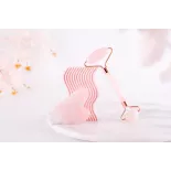 Gua sha & rouleau de beauté en quartz rose pur pour le visage - Fai...