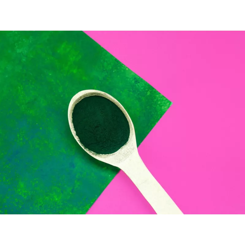 Green organic spirulina powder from France - direct producer