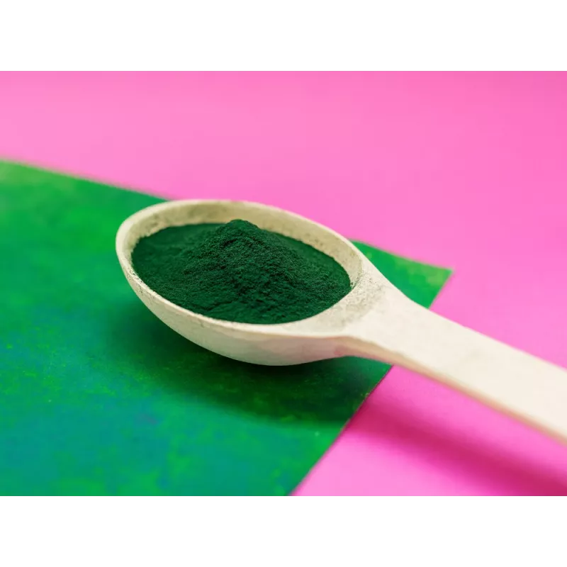 Green organic spirulina powder from France - direct producer