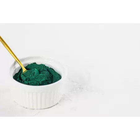 Green organic spirulina powder from France - direct producer