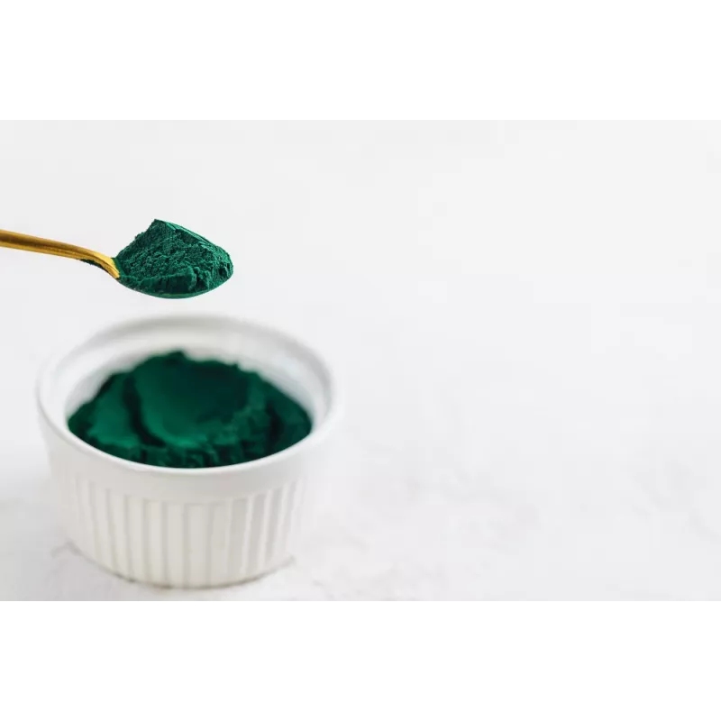 Green organic spirulina powder from France - direct producer