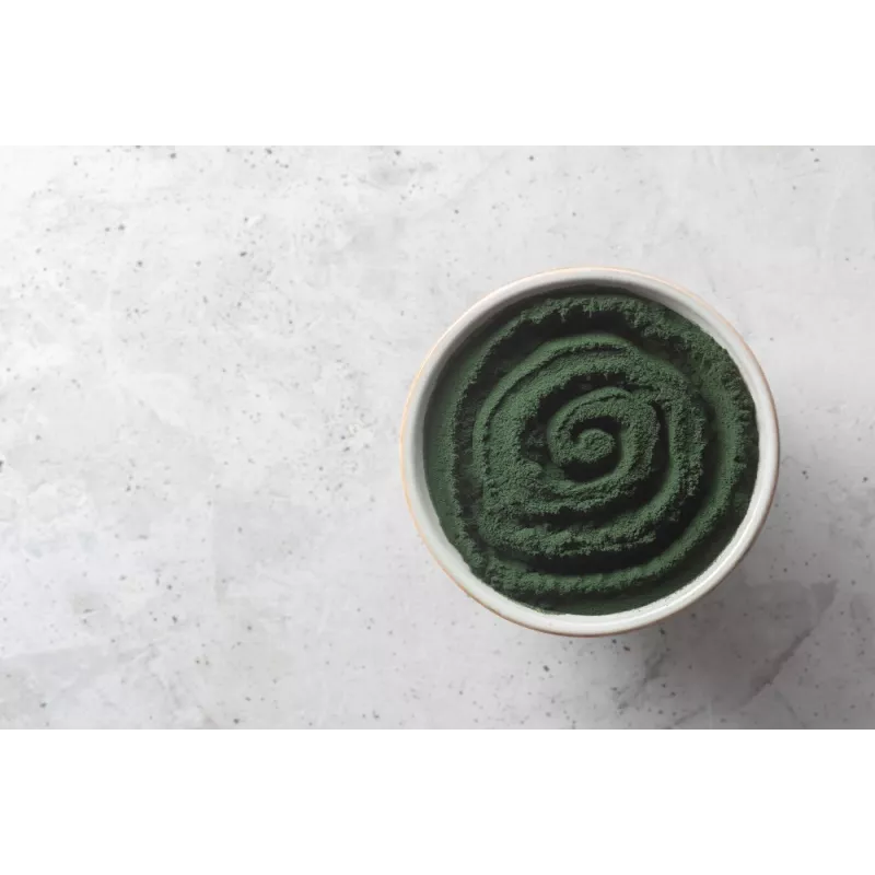 Green organic spirulina powder from France - direct producer