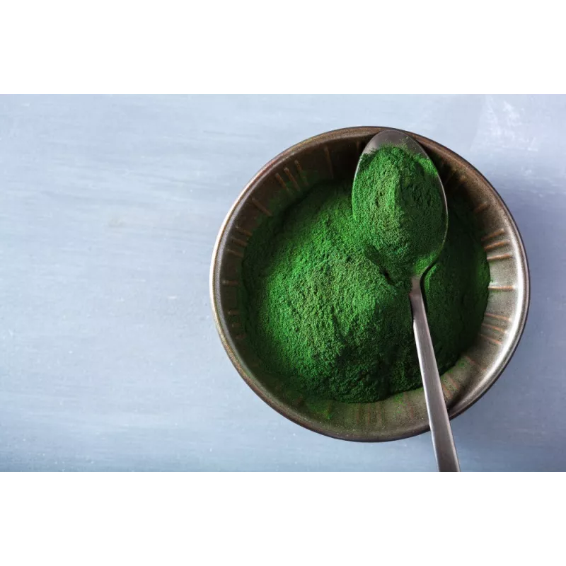 Green organic spirulina powder from France - direct producer