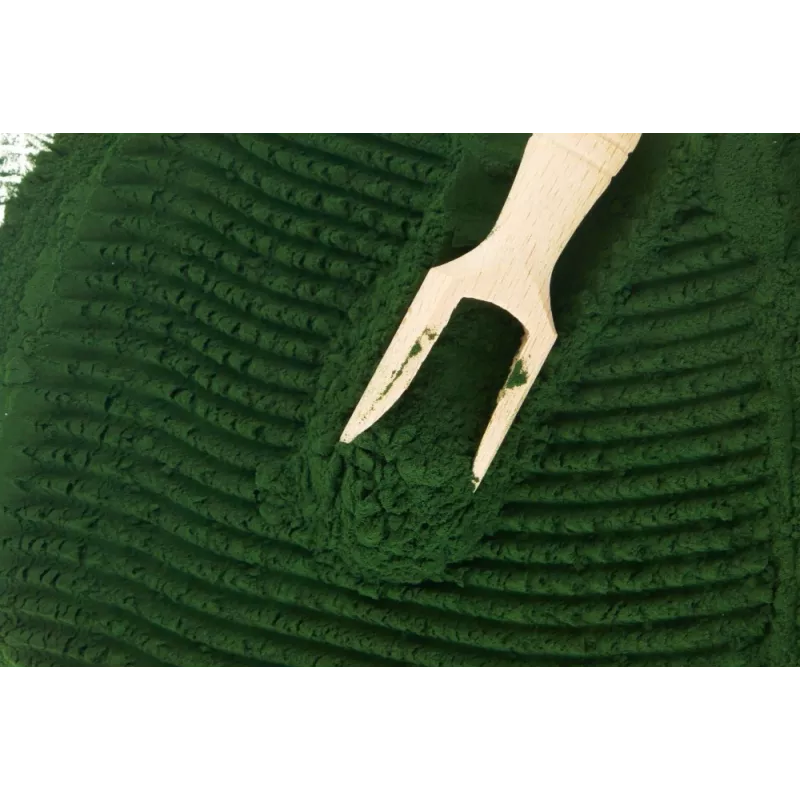 Green organic spirulina powder from France - direct producer