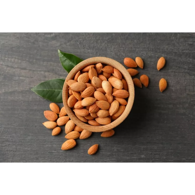 Raw organic & fairtrade dried shelled apricot kernels from Uzbekistan