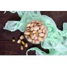 Organic pistachios PDO from Brontë in shell grilled and without sal...