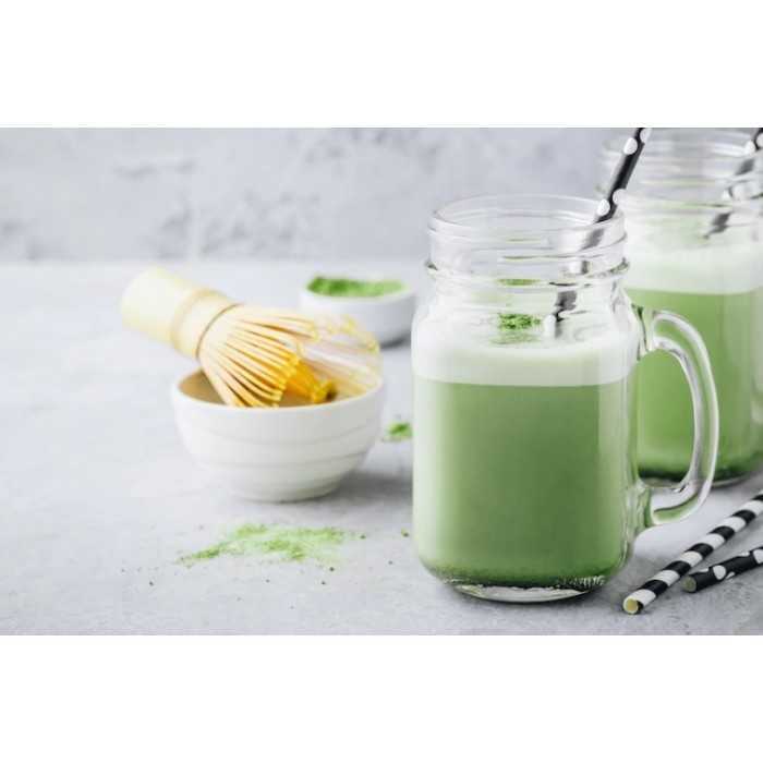 Organic Almond milk with Matcha tea made in France - direct producer