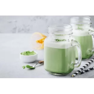 Lait d'Amandes bio au thé Matcha made in France - direct producteur