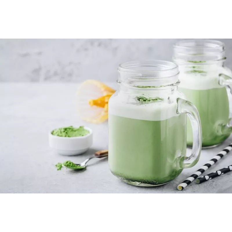 Lait d'Amandes bio au thé Matcha made in France - direct producteur