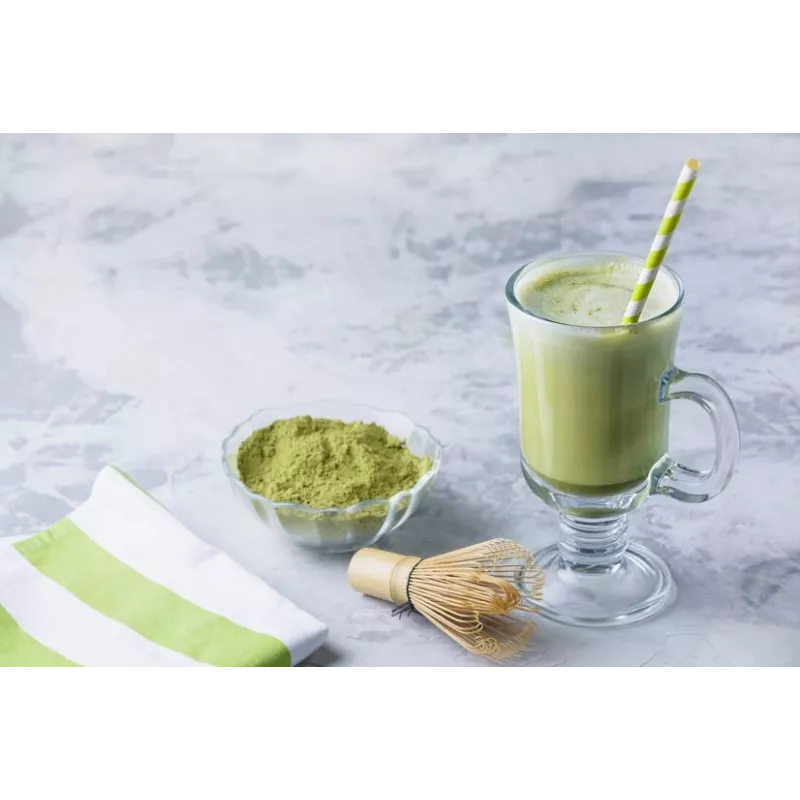 Lait d'Amandes bio au thé Matcha made in France - direct producteur