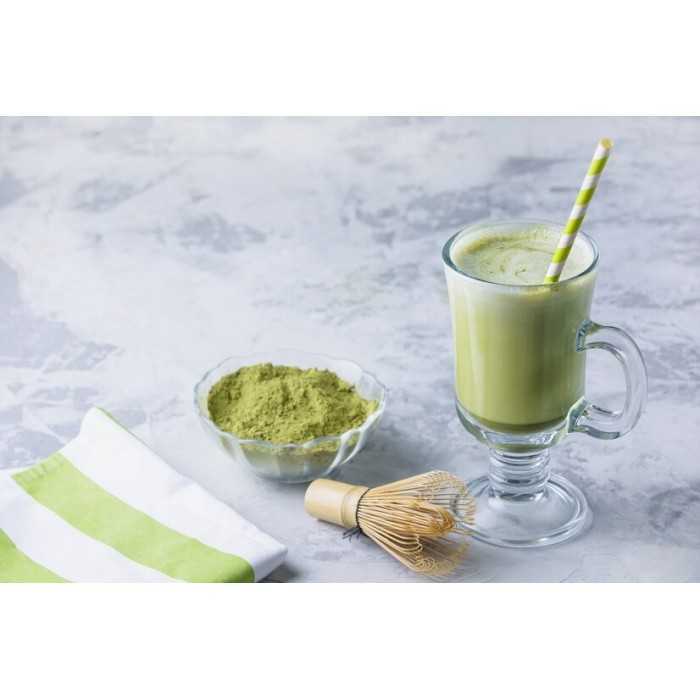 Organic Almond milk with Matcha tea made in France - direct producer