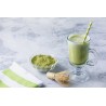 Organic Almond milk with Matcha tea made in France - direct producer