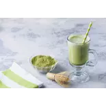 Organic Almond milk with Matcha tea made in France - direct producer Organic Almond milk with Matcha tea made in France - direct producer