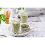 Organic Almond milk with Matcha tea made in France - direct producer Organic Almond milk with Matcha tea made in France - direct producer