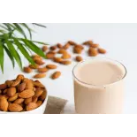 Organic almond milk with vanilla made in France - direct producer