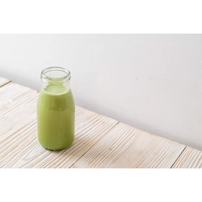 Lait d'Amandes bio au thé Matcha made in France - direct producteur