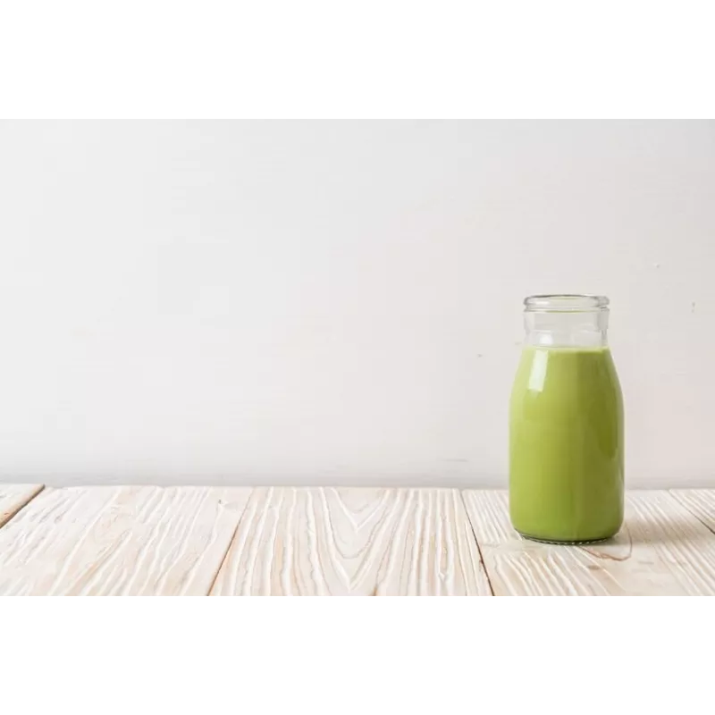 Lait d'Amandes bio au thé Matcha made in France - direct producteur