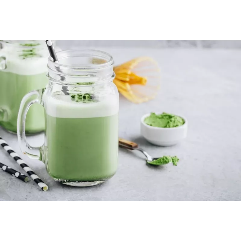Lait d'Amandes bio au thé Matcha made in France - direct producteur