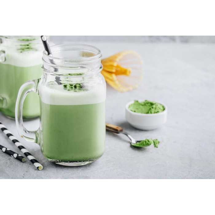 Organic Almond milk with Matcha tea made in France - direct producer