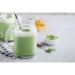 Organic Almond milk with Matcha tea made in France - direct producer Organic Almond milk with Matcha tea made in France - direct producer