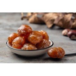 8 organic whole candied chestnuts PDO from Ardèche