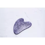 Gua Sha en améthyste pur pour le visage - Fait main