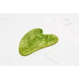 Gua sha en jade pur pour le visage - Fait main
