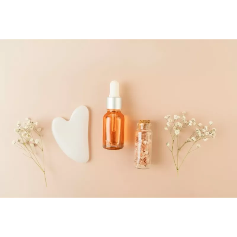 Gua sha de quartz blanc pur pour le visage - Fait main