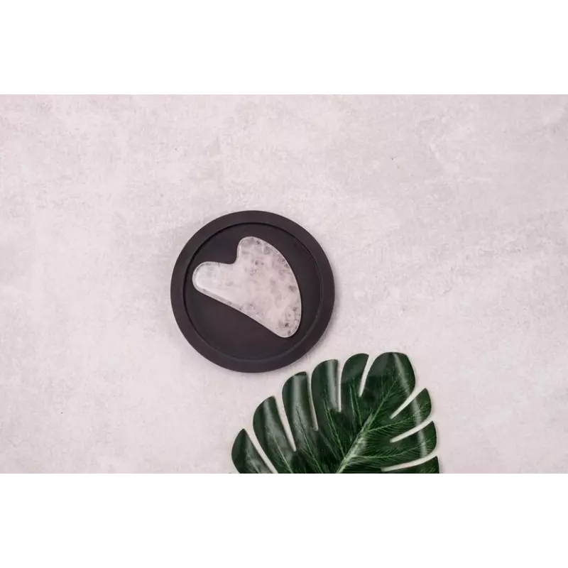 Pure pink quartz gua sha for the face - Handmade